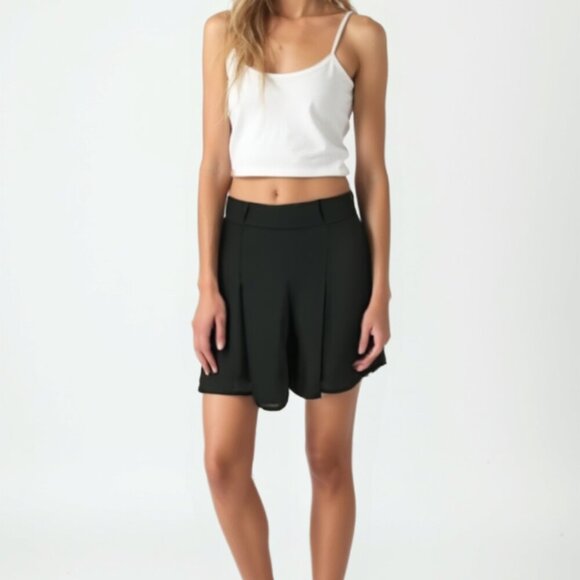 Sunday Best Black Shorts with Flowy Silhouette 2 - Picture 1 of 9